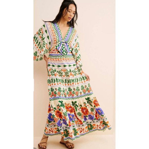 FARM Rio Multicolor Floral Maxi Dress - Picture 2 of 11